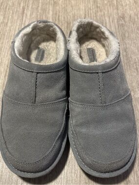 Koolaburra Kids Gray Plush-Lined Slip-On Slippers